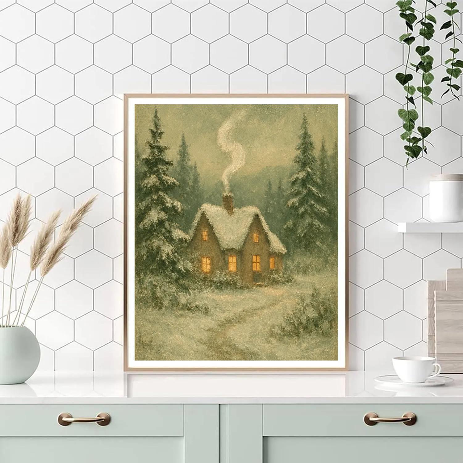 Whispering Pines And Smoke painting number kit