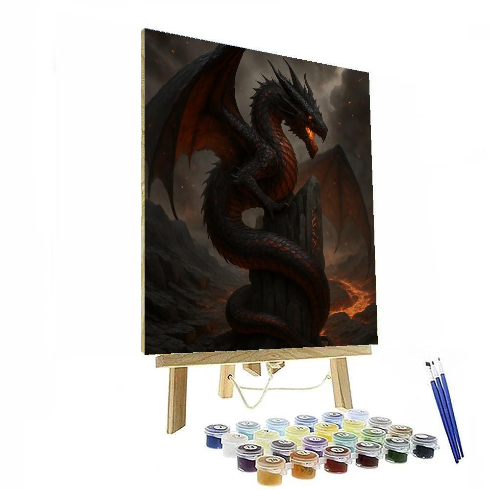 Dragon Ember Ascent Painting by numbers kit