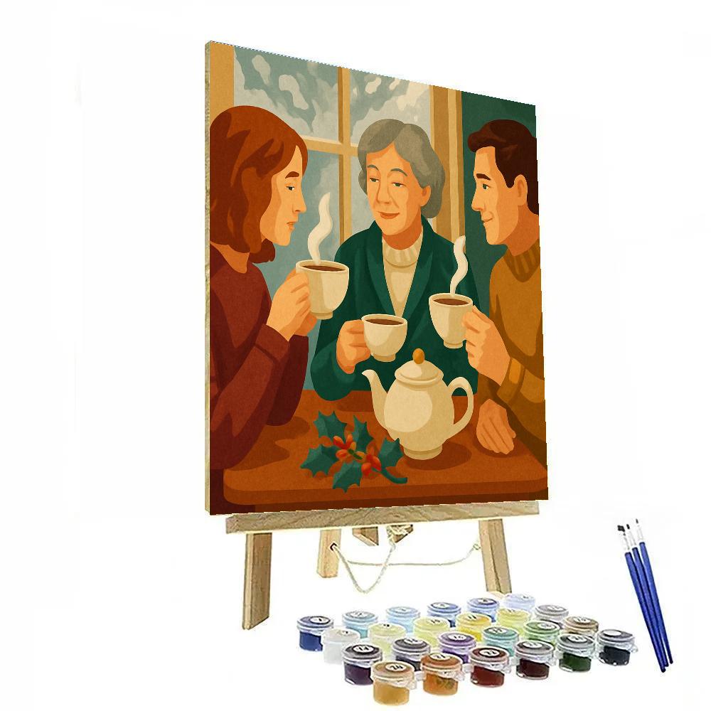 Midwinter Tea Party Paint by numbers kits