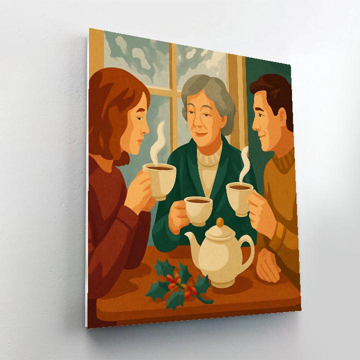 Midwinter Tea Party Paint by numbers kits