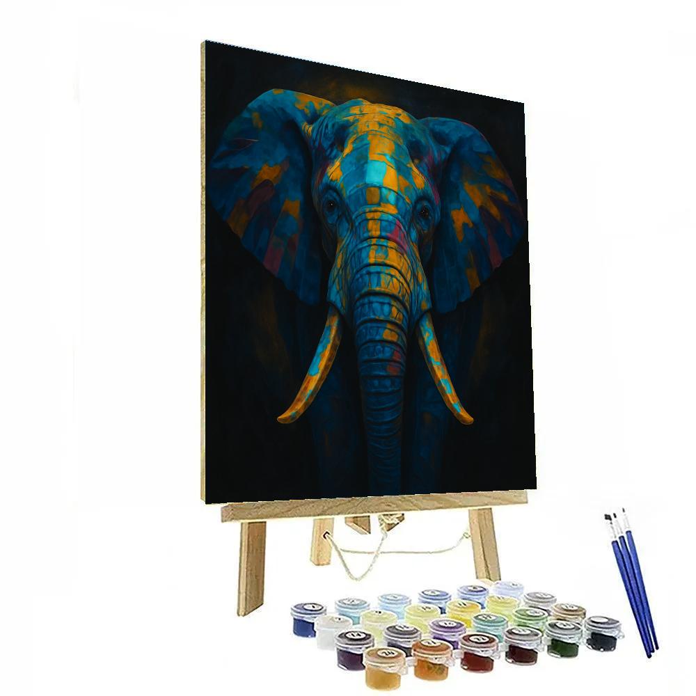 Vivid Elephant Monolith Paint by numbers kits