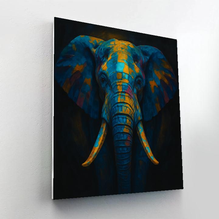 Vivid Elephant Monolith Paint by numbers kits
