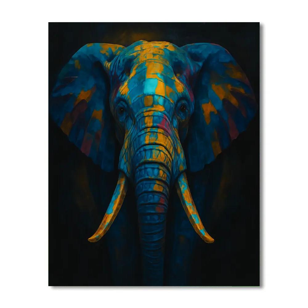 Vivid Elephant Monolith Paint by numbers kits