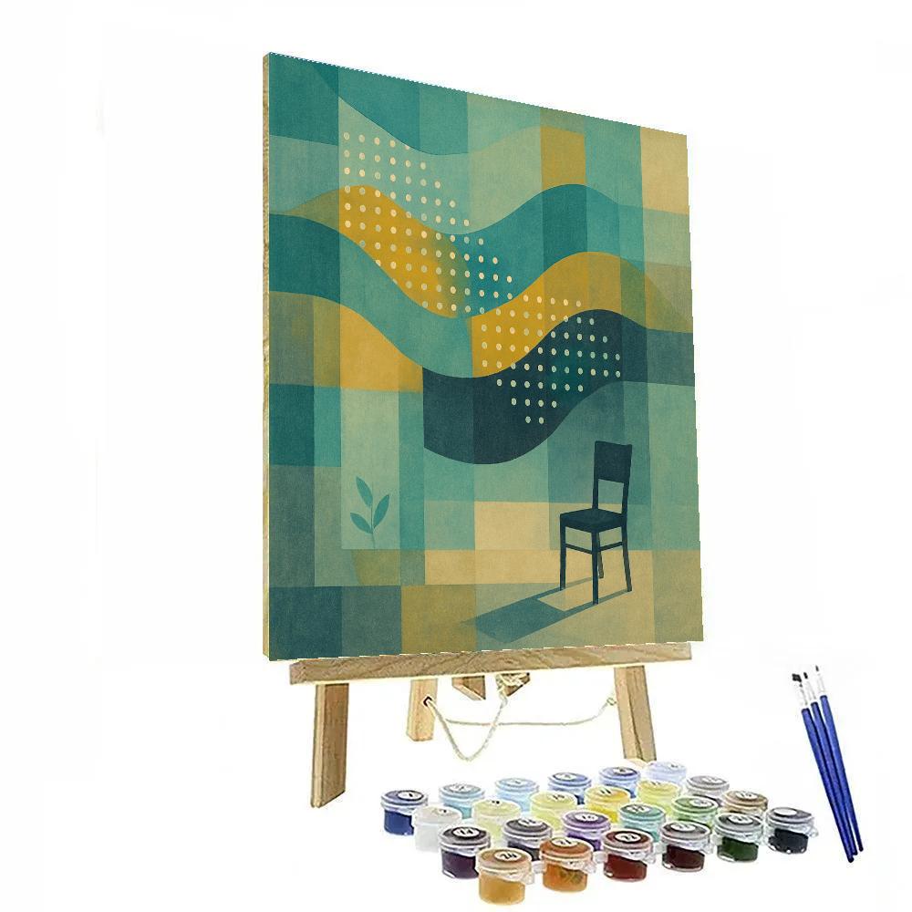 Abstract Echo Fields paint by numbers