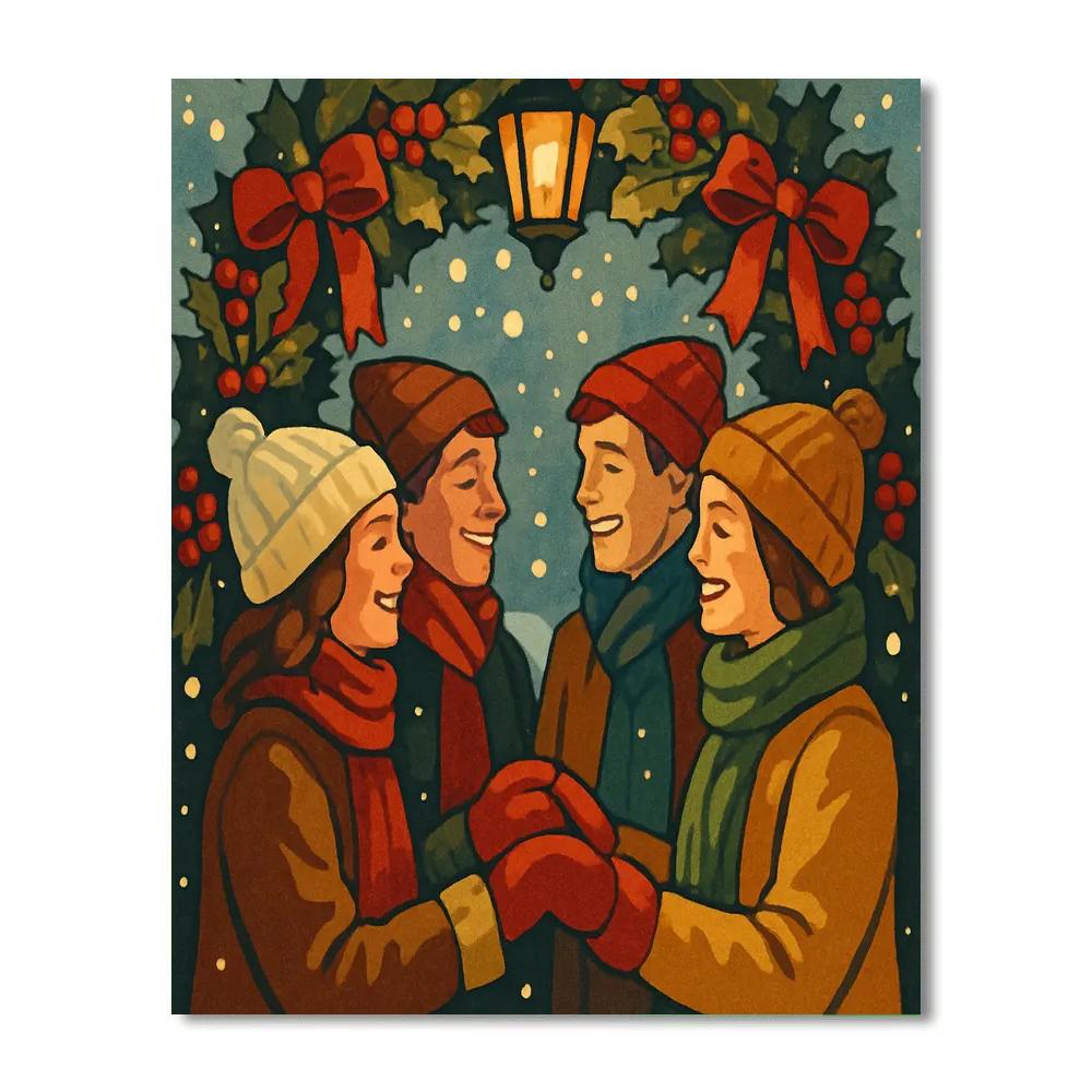Holly Lane Reunion Paint by numbers art
