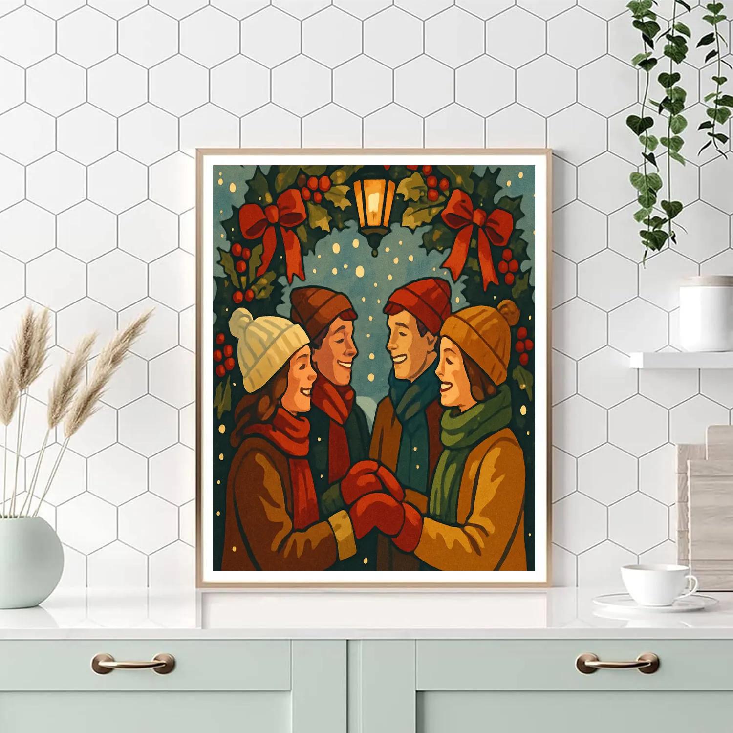 Holly Lane Reunion Paint by numbers art