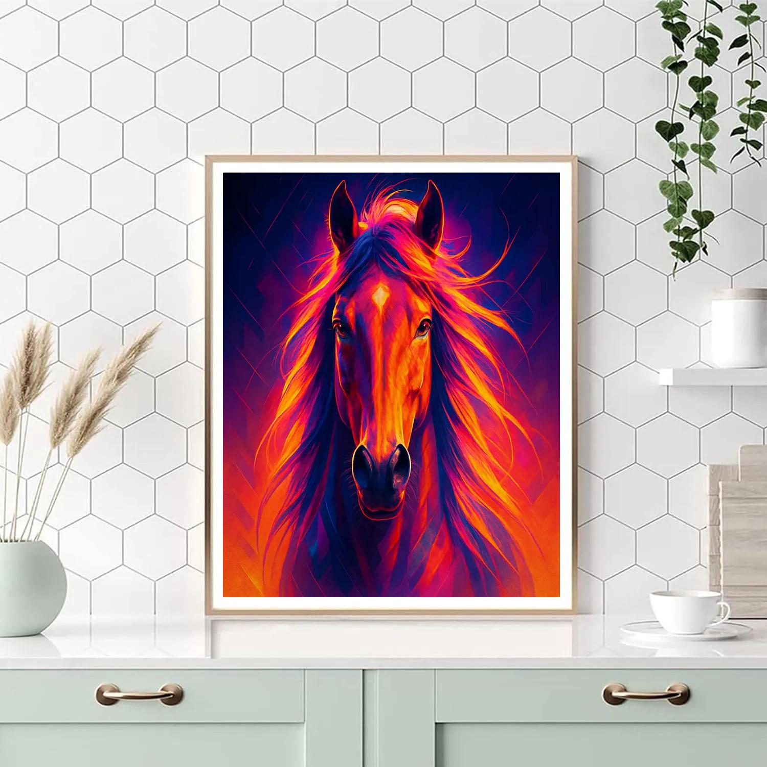 Solar Mare Stallion Paint by numbers art