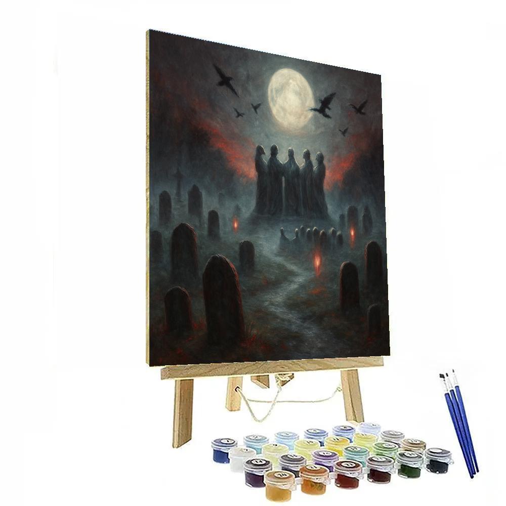 Fogbound Graveyard Choir painting number kit