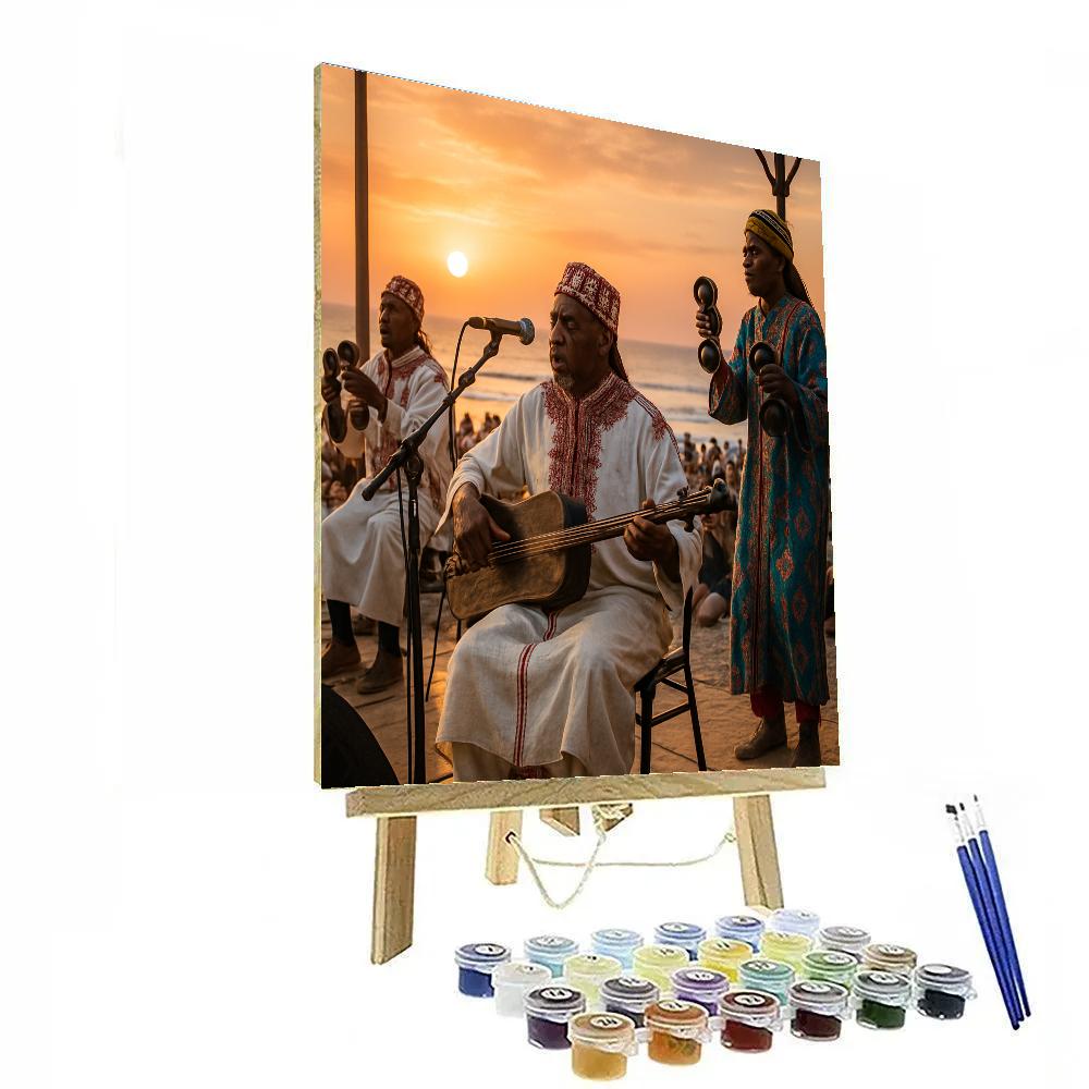 Gnaoua Music Festival Ocean Stage Painting by numbers kit