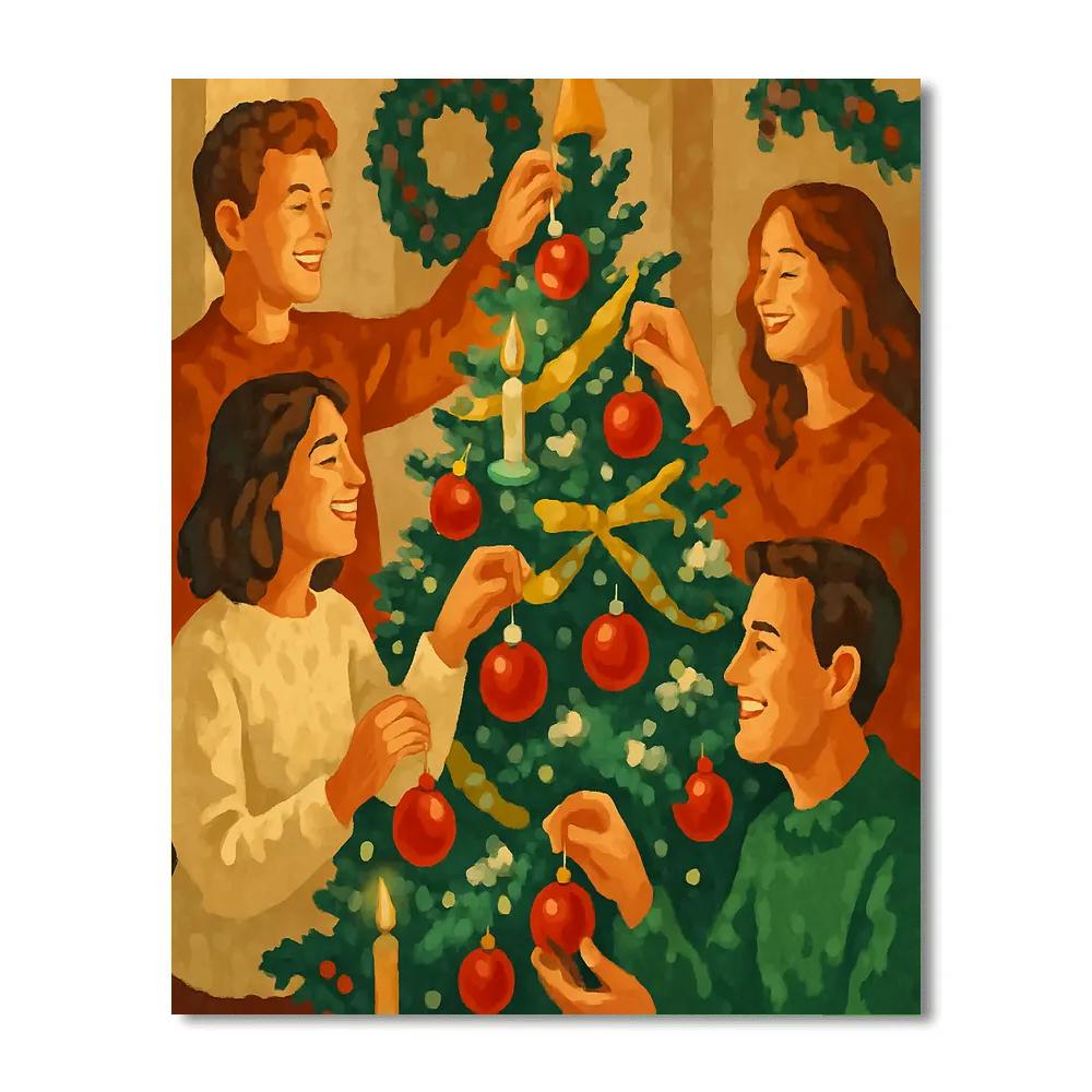 Ornaments Of Joyful Harmony Paint by numbers art