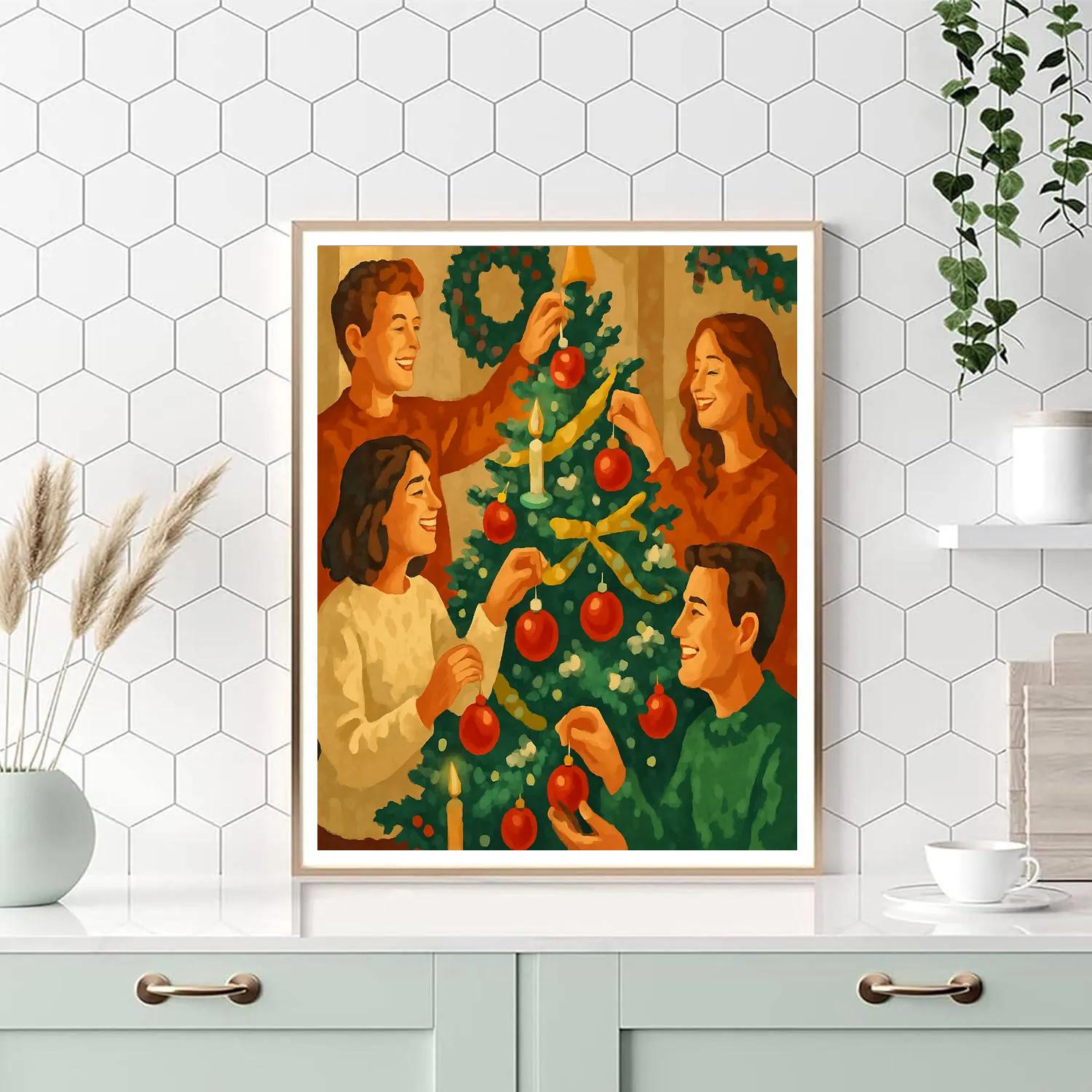 Ornaments Of Joyful Harmony Paint by numbers art
