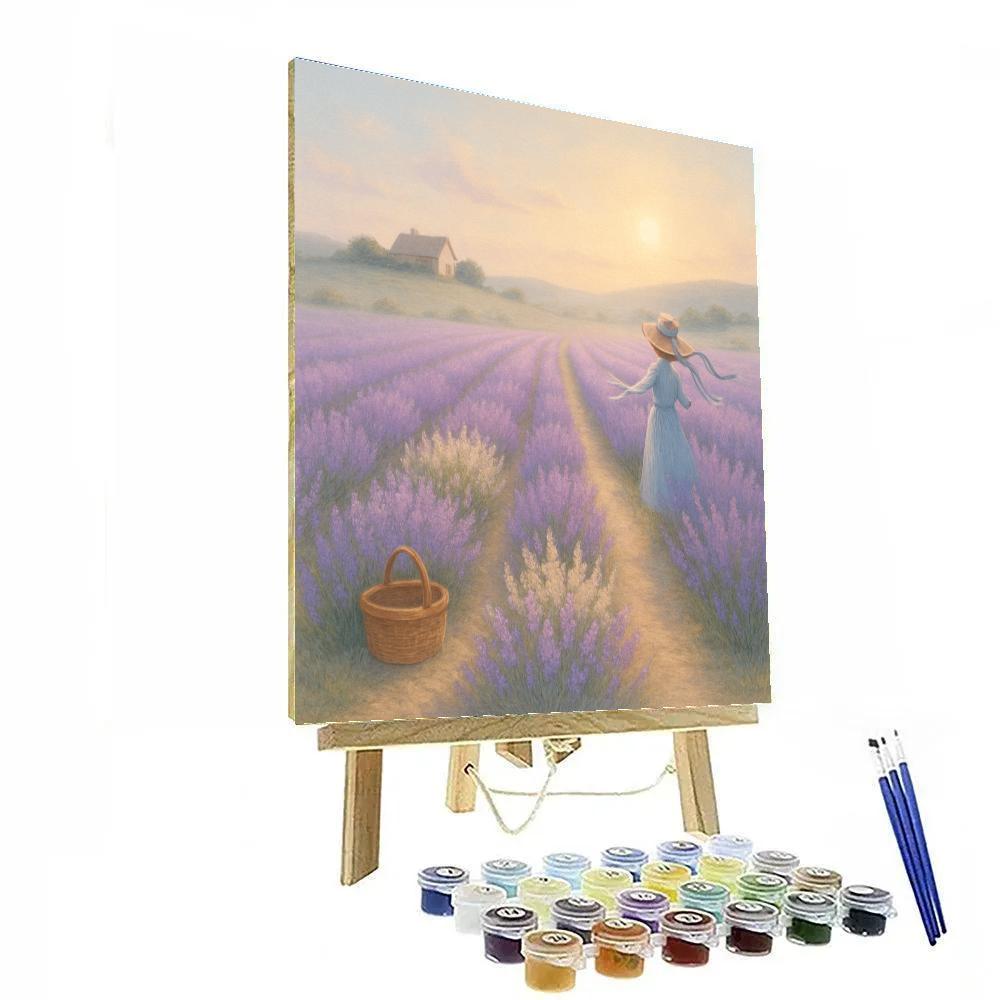 Lavender Valley Haze Painting by numbers kit