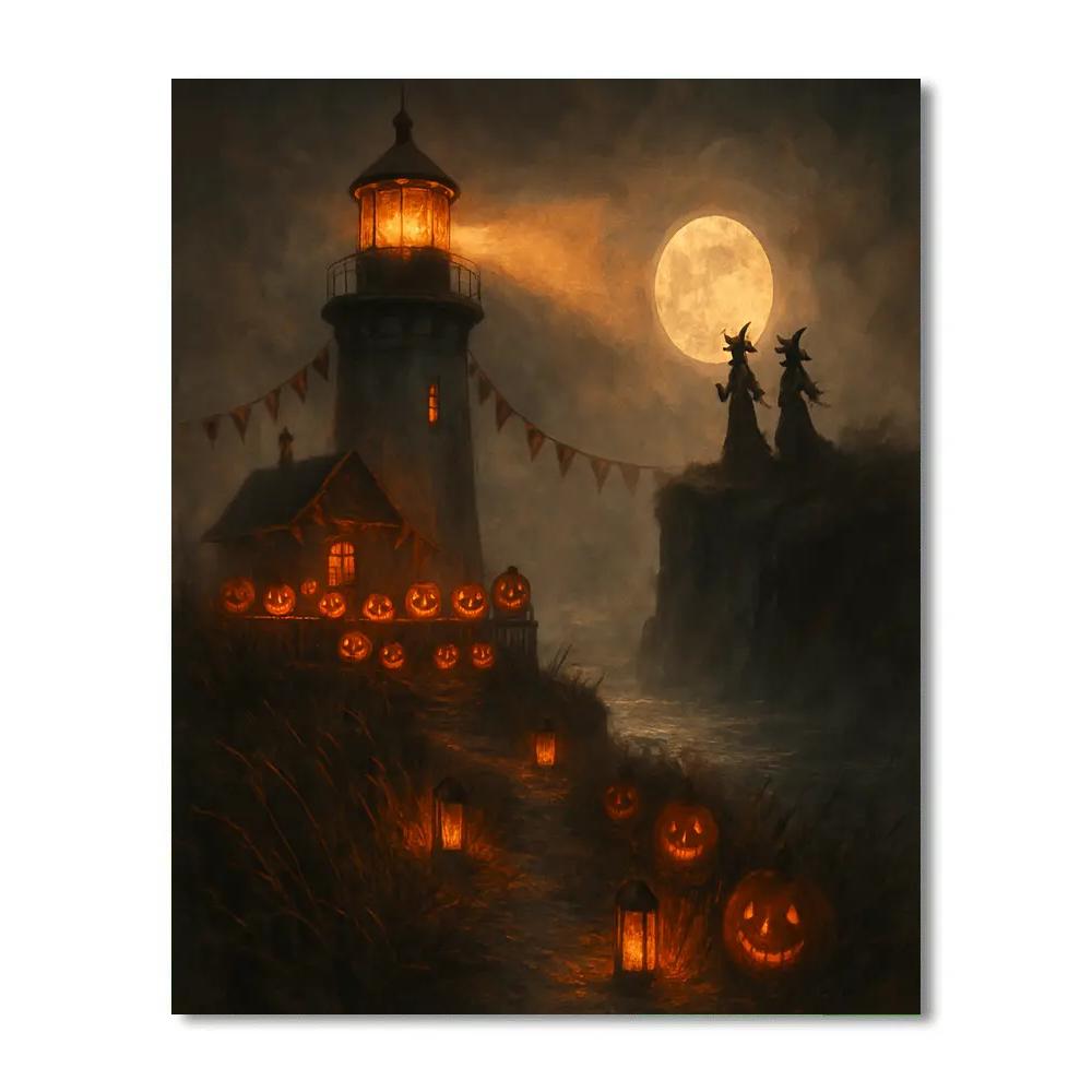 Autumn Beacon Lighthouse Paint by numbers kits
