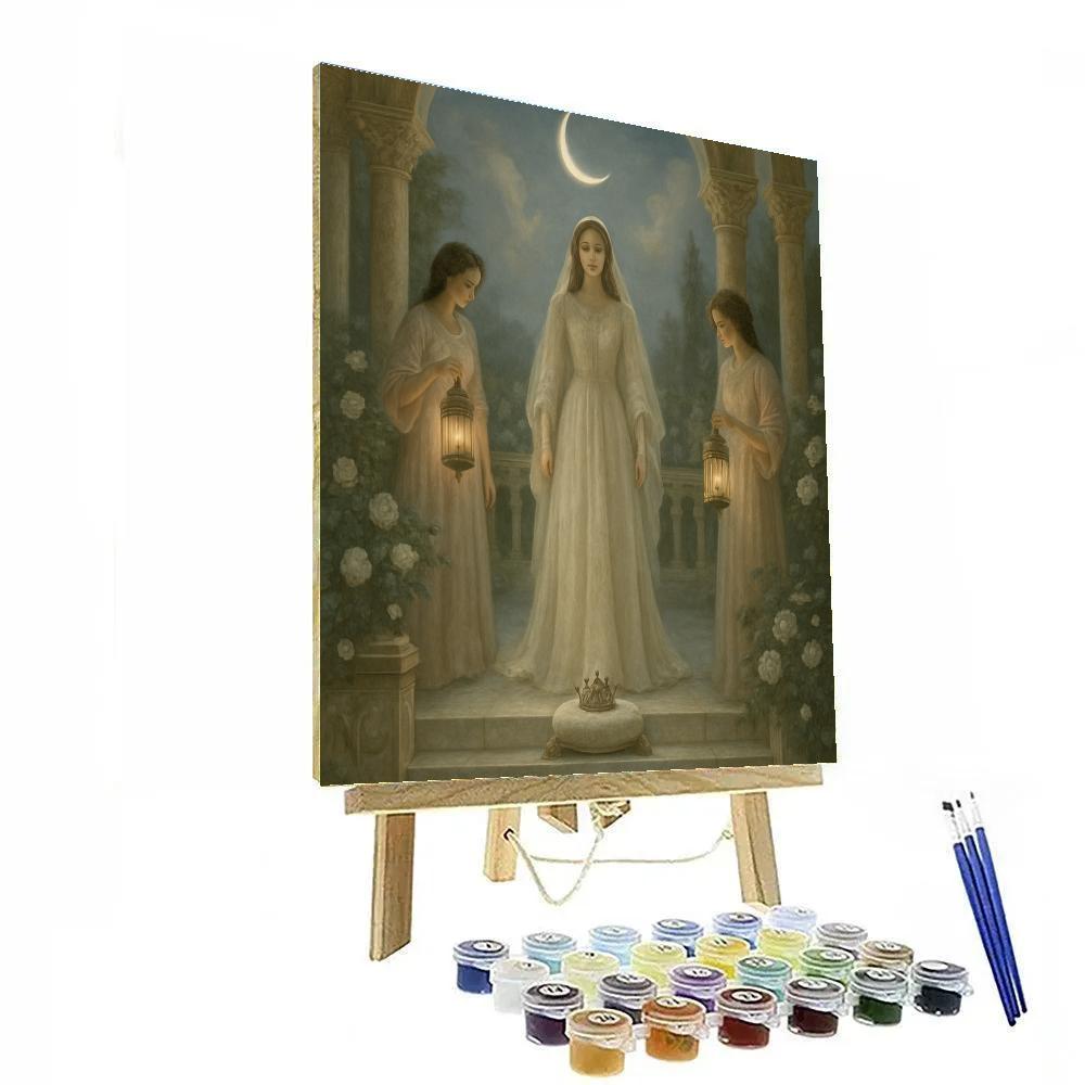 Princess Moon Court Painting by numbers kit