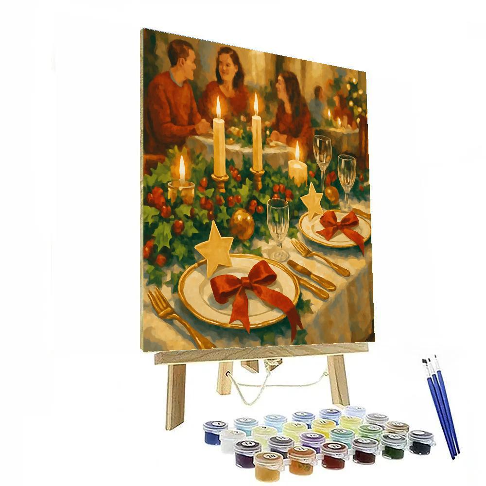 Garlanded Table Elegance paint by color