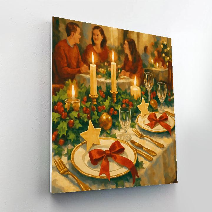 Garlanded Table Elegance paint by color