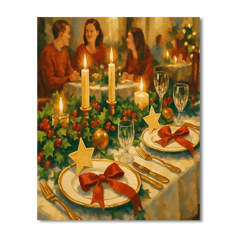 Garlanded Table Elegance paint by color