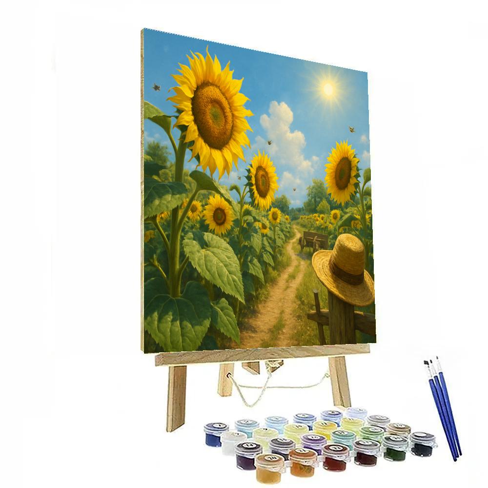 Sunflower Horizon Choir paint by color