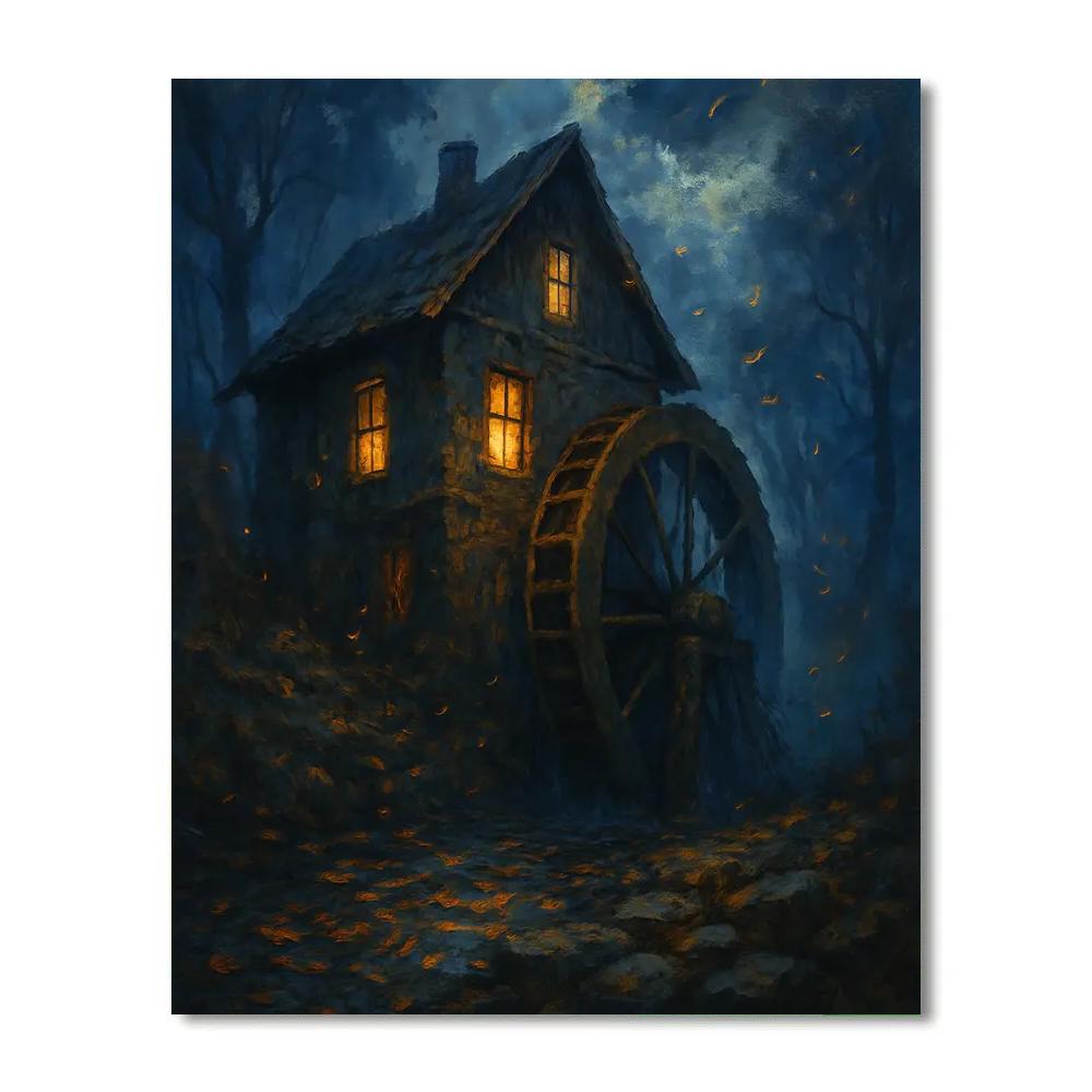 Forgotten Mill Of Echoes Paint by numbers art