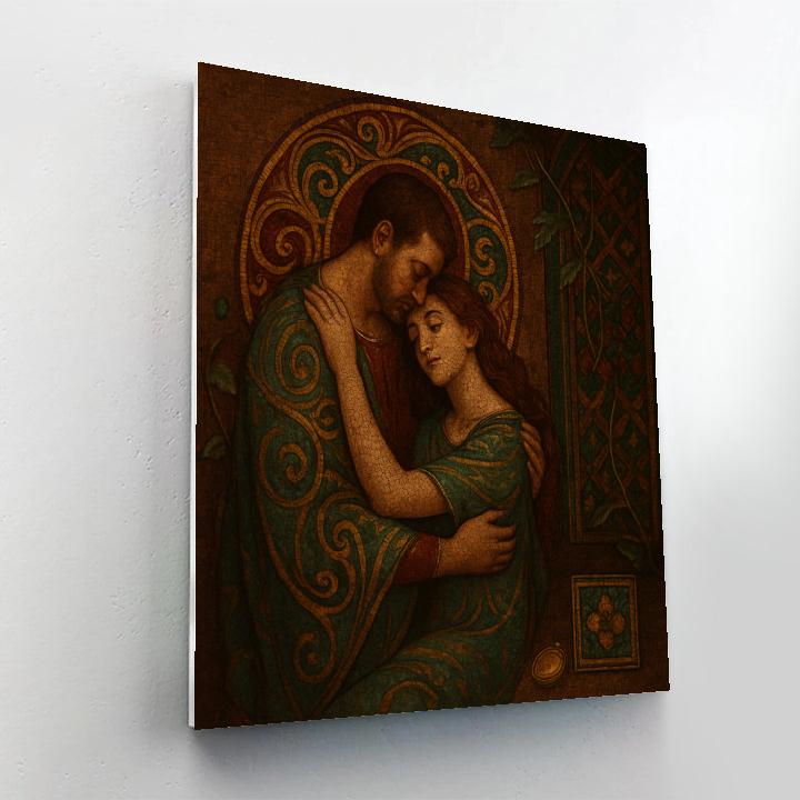 Gustav Gilded Embrace DIY paint by numbers