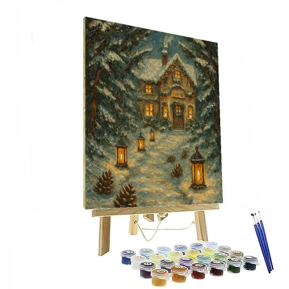 Pinecone Path To The Lantern Inn painting number kit