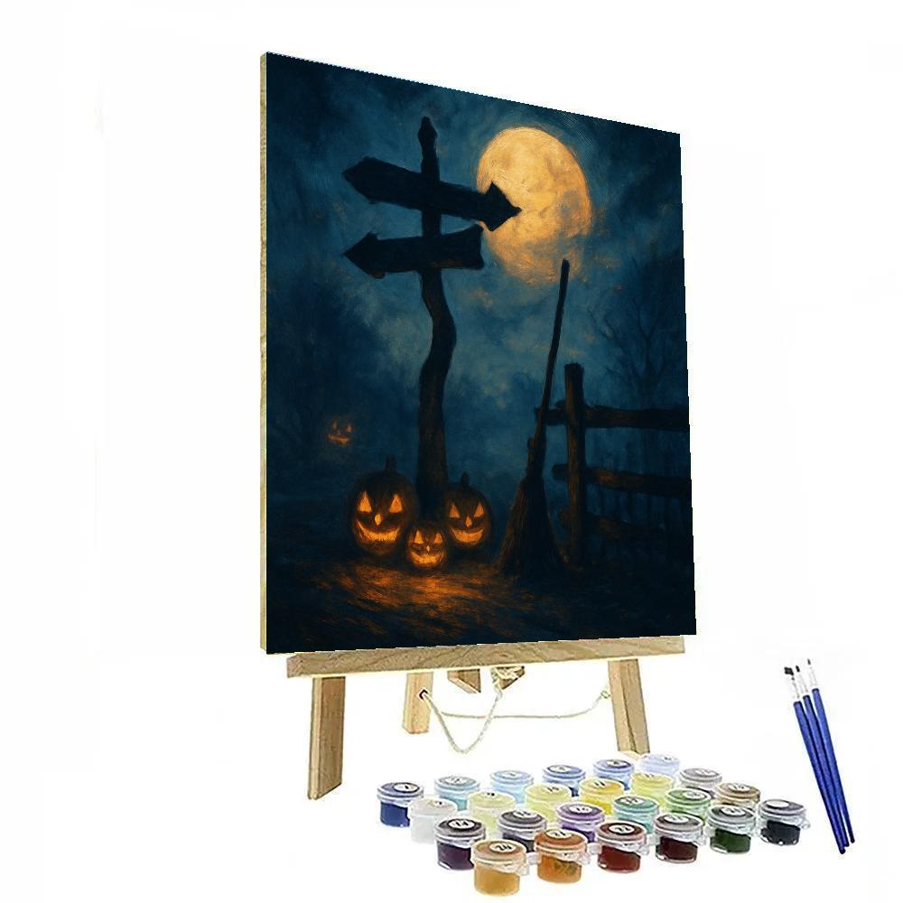 Crossroads Of The Hollow Witch paint by number