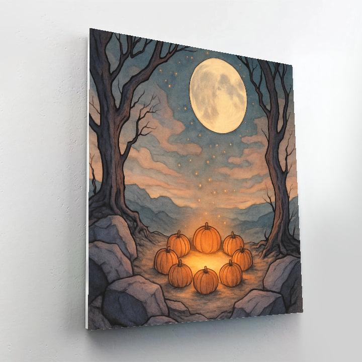 Harvest Moon Overlook painting number kit