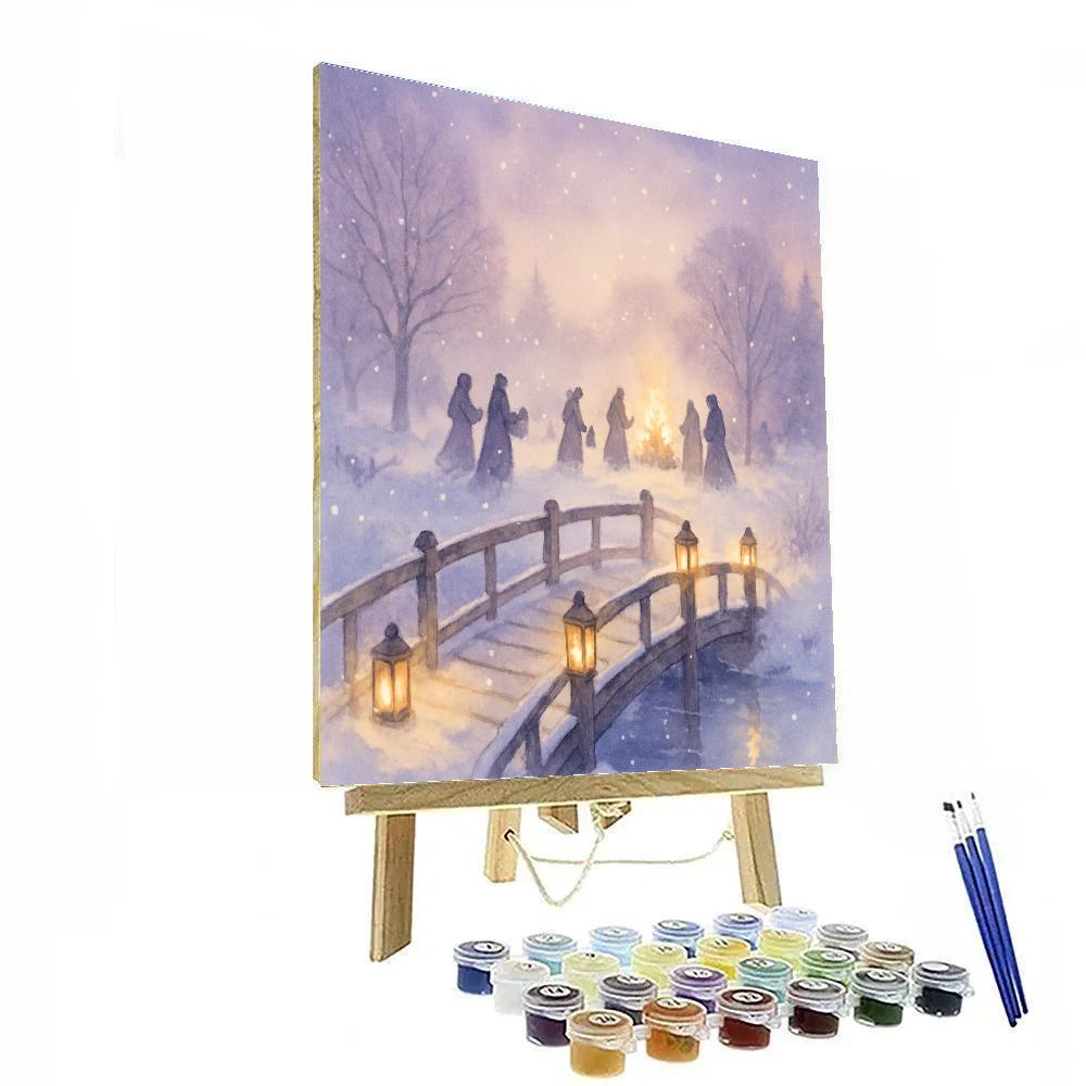 Lantern Bridge To Winter Solstice DIY paint by numbers