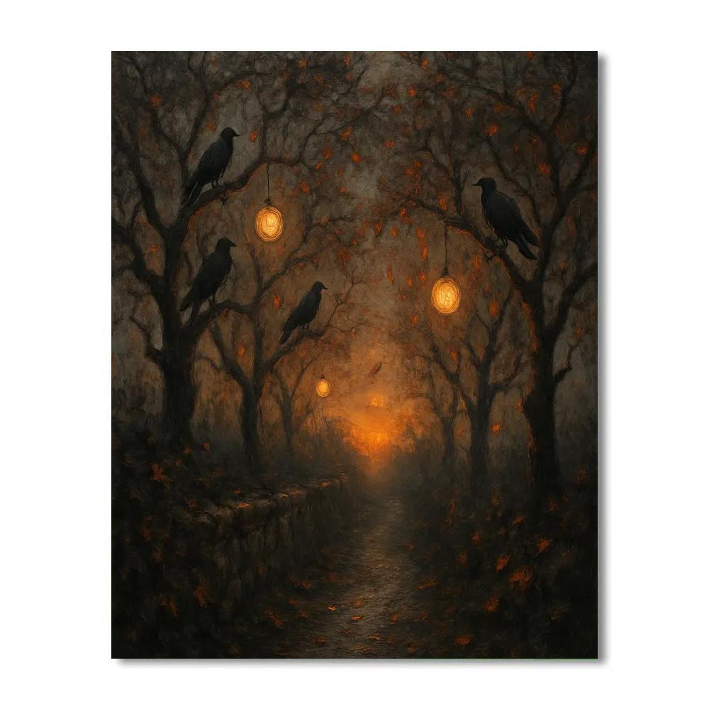 Ravencroft Orchard Path painting number kit