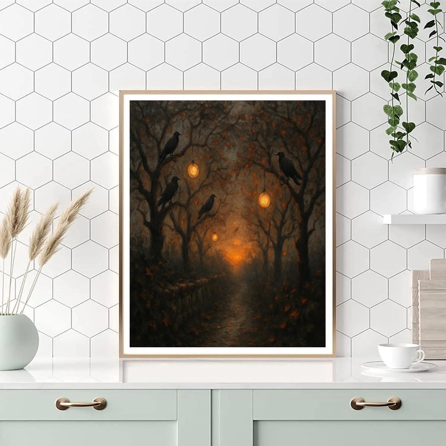 Ravencroft Orchard Path painting number kit