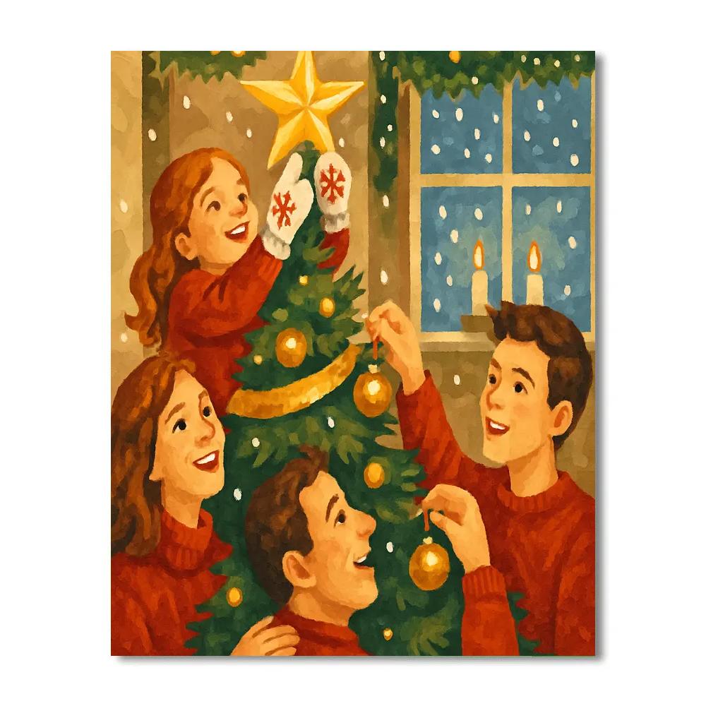 Star-Topped Celebration Paint by numbers kits