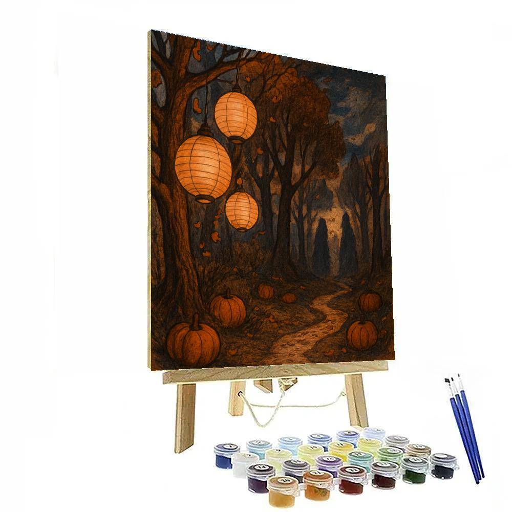 Grove Of Whispered Lanterns DIY paint by numbers