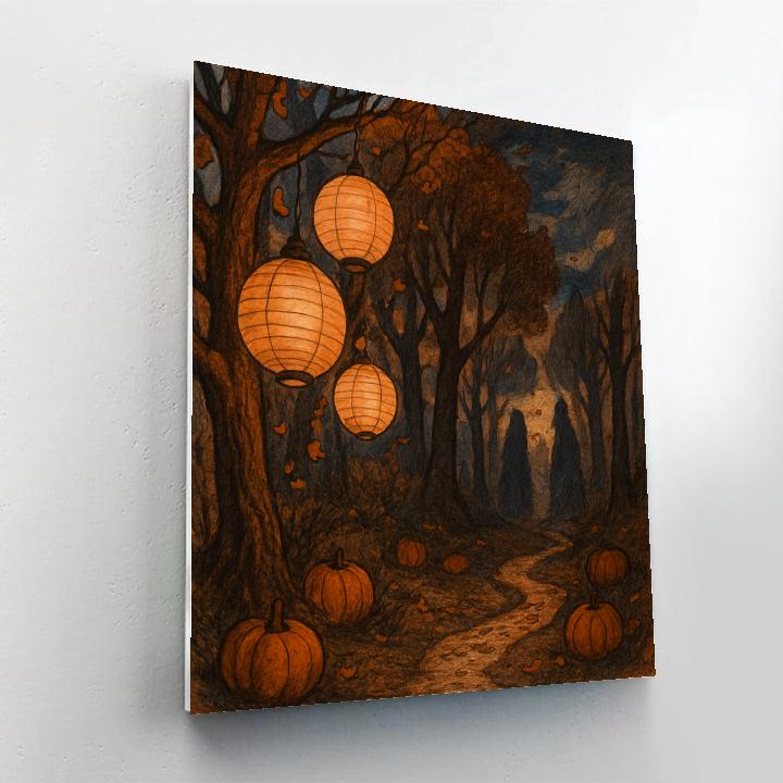 Grove Of Whispered Lanterns DIY paint by numbers