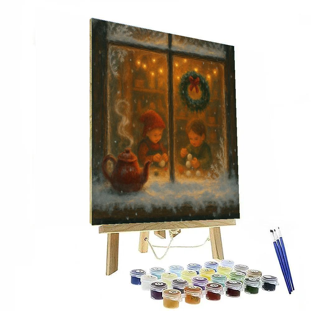 Frost Workshop Window With Tiny Steam Numbered painting kits