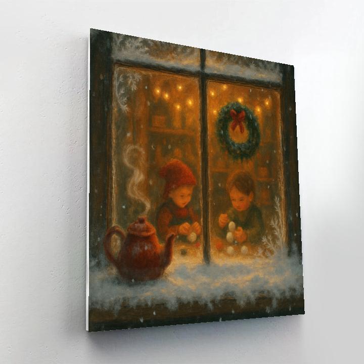 Frost Workshop Window With Tiny Steam Numbered painting kits