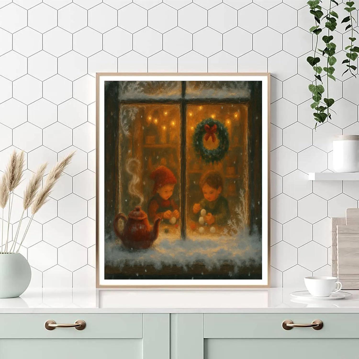 Frost Workshop Window With Tiny Steam Numbered painting kits