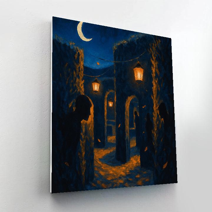 Nocturnal Hedge Maze Paint by numbers art