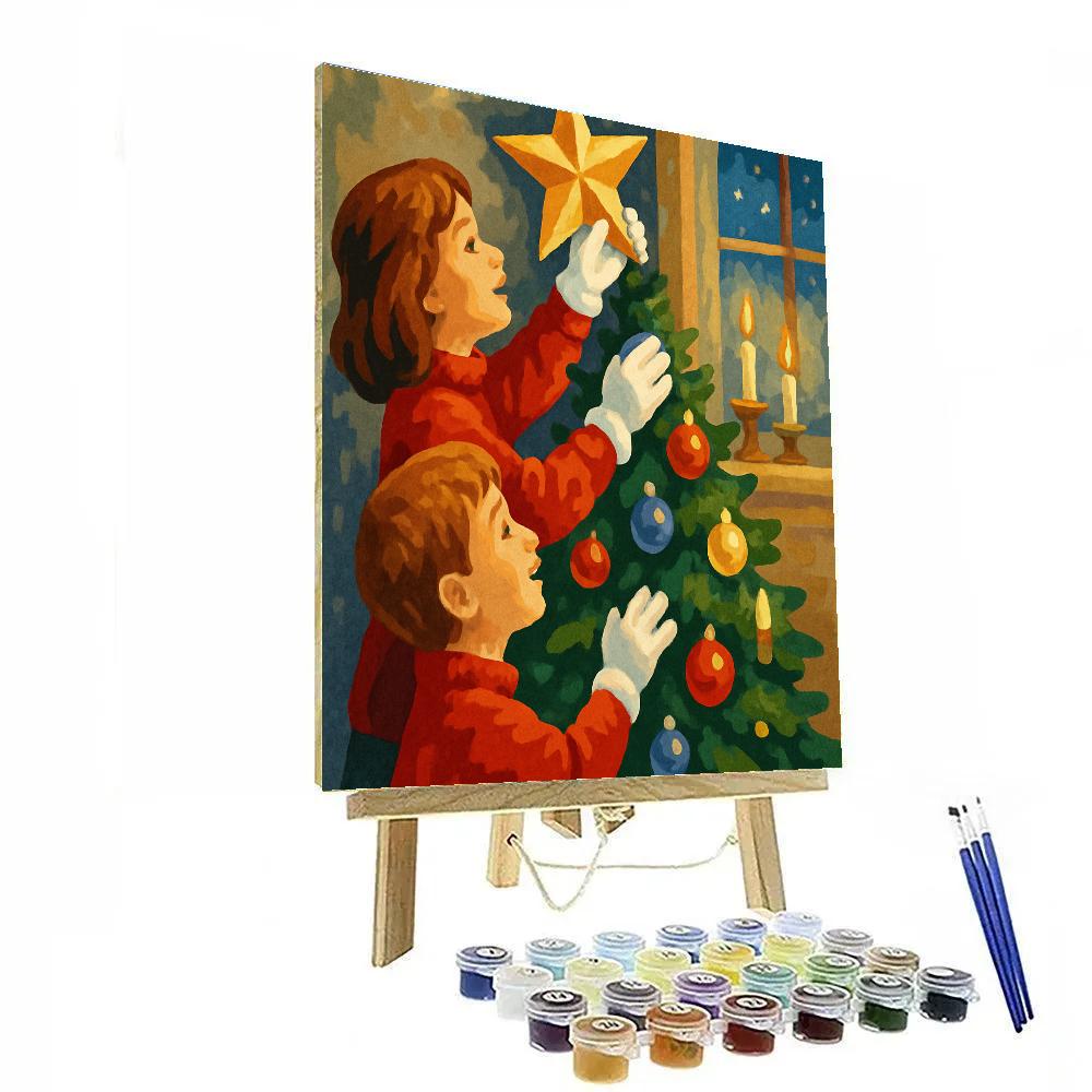 Golden Star Carol Painting by numbers kit