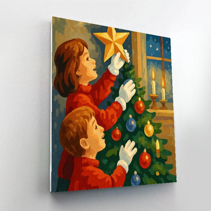 Golden Star Carol Painting by numbers kit