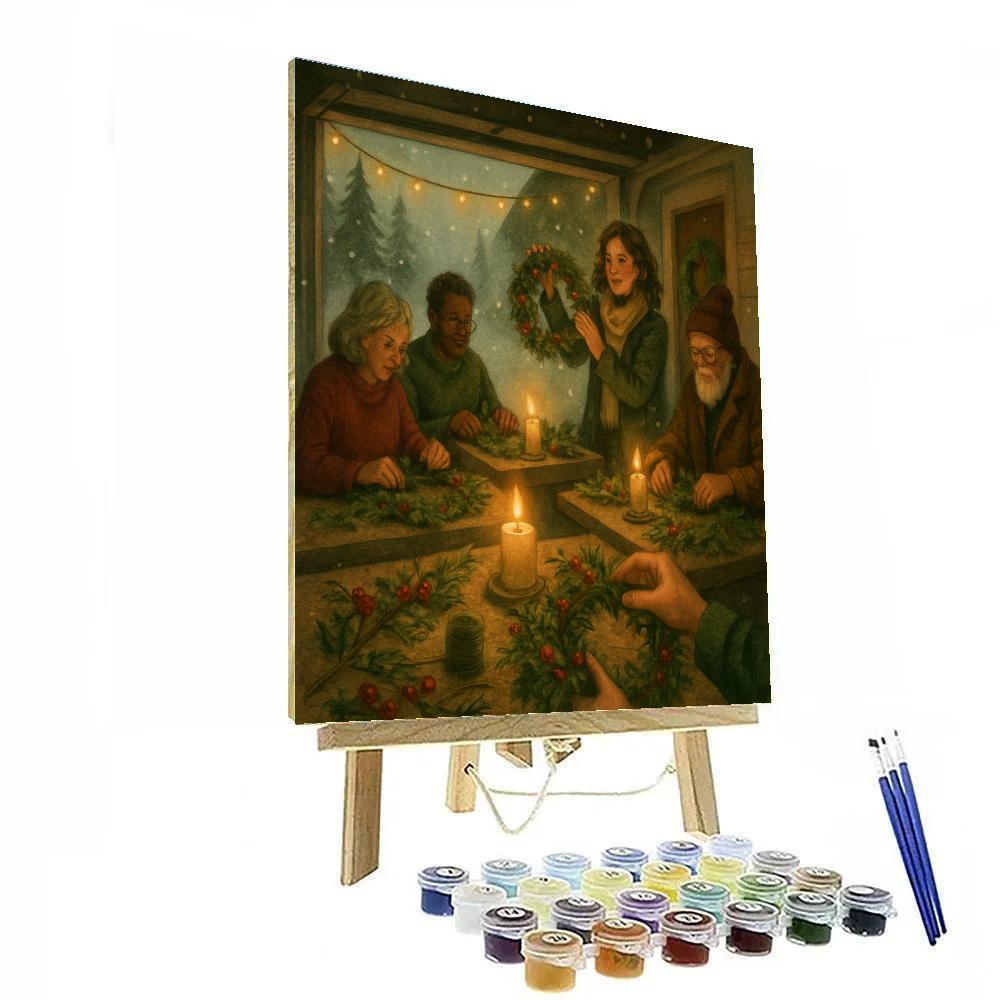 Cedar Lane Wreath Workshop Numbered painting kits