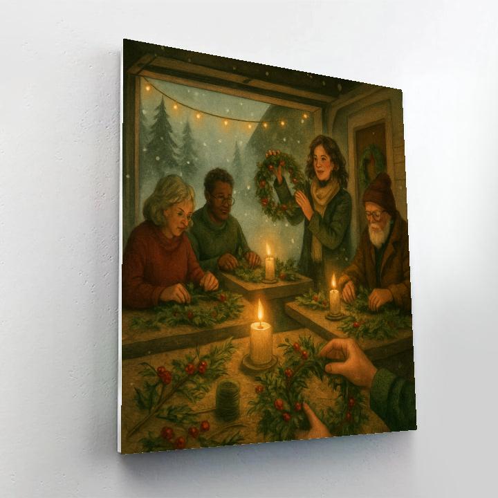 Cedar Lane Wreath Workshop Numbered painting kits