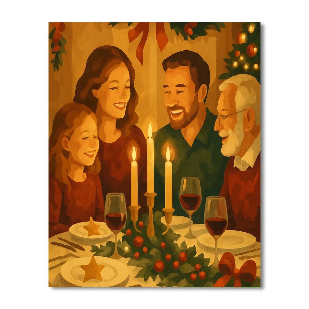 Fireside Festive Feast Paint by numbers kits
