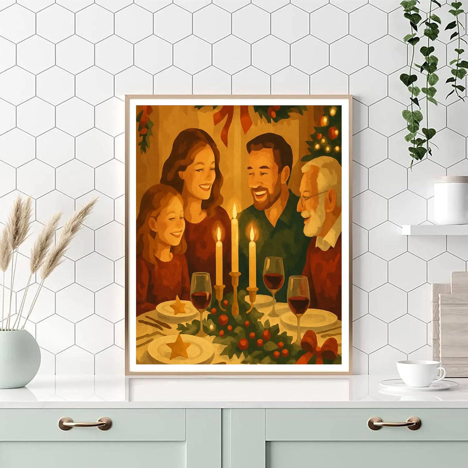 Fireside Festive Feast Paint by numbers kits
