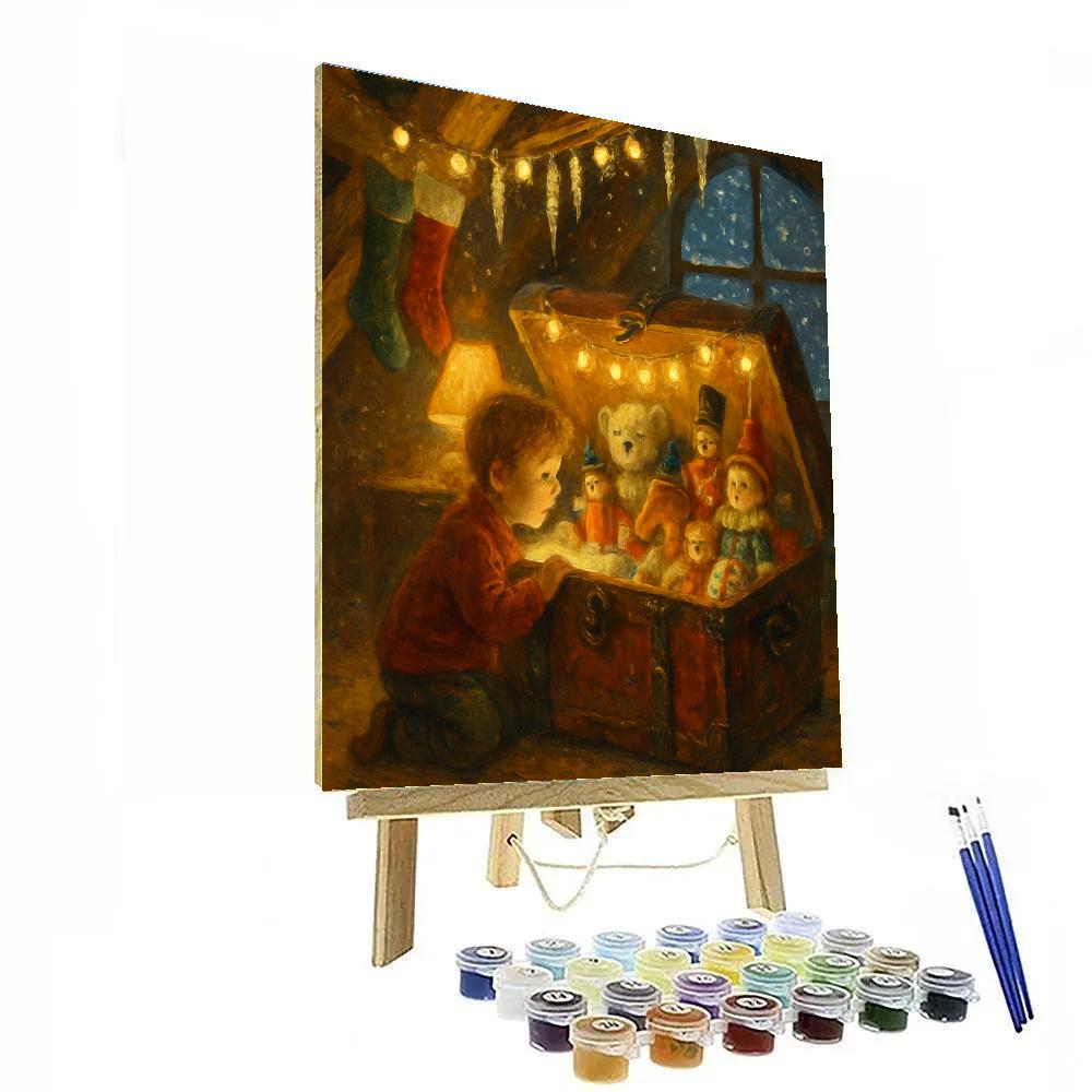 Icicle Attic Toy Surprise DIY paint by numbers