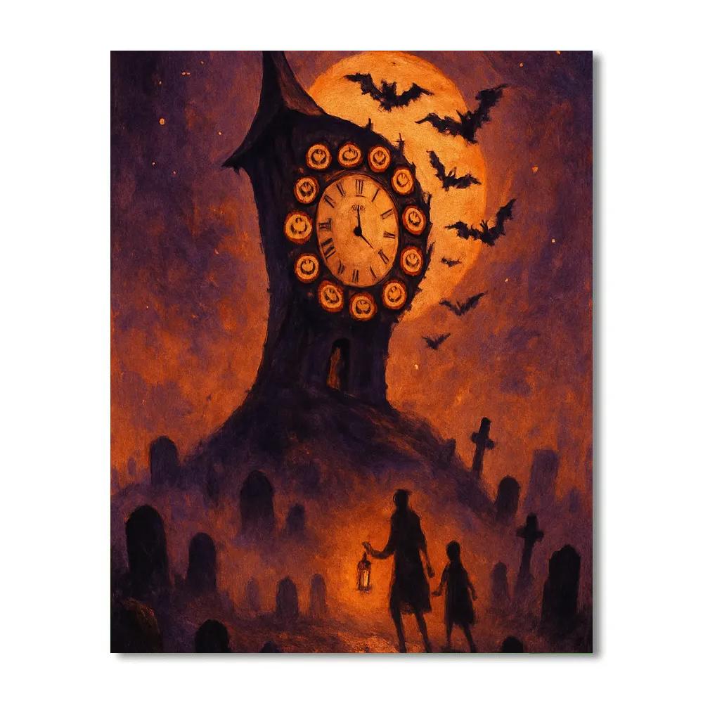 Clocktower On Hollow Hill Paint by numbers kits