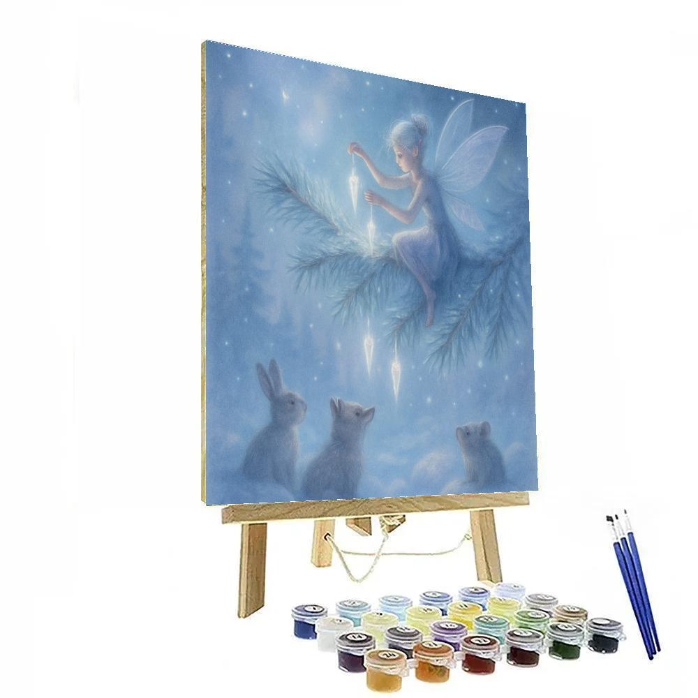 Frost Fairy Decorating The Pine painting number kit
