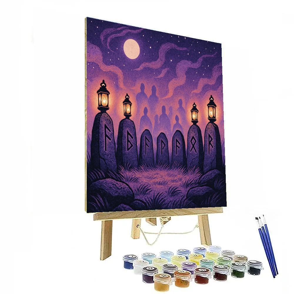 Lanterns Of The Hollow Choir Paint by numbers art
