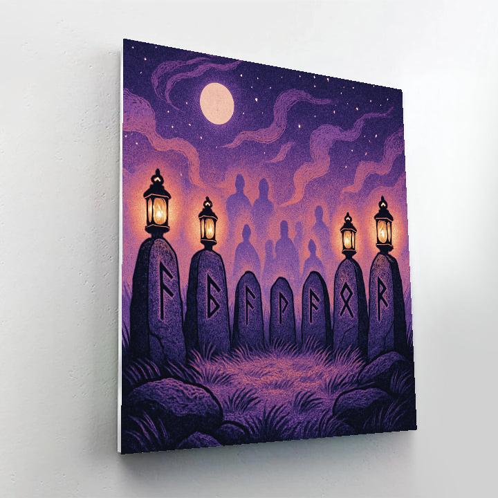 Lanterns Of The Hollow Choir Paint by numbers art