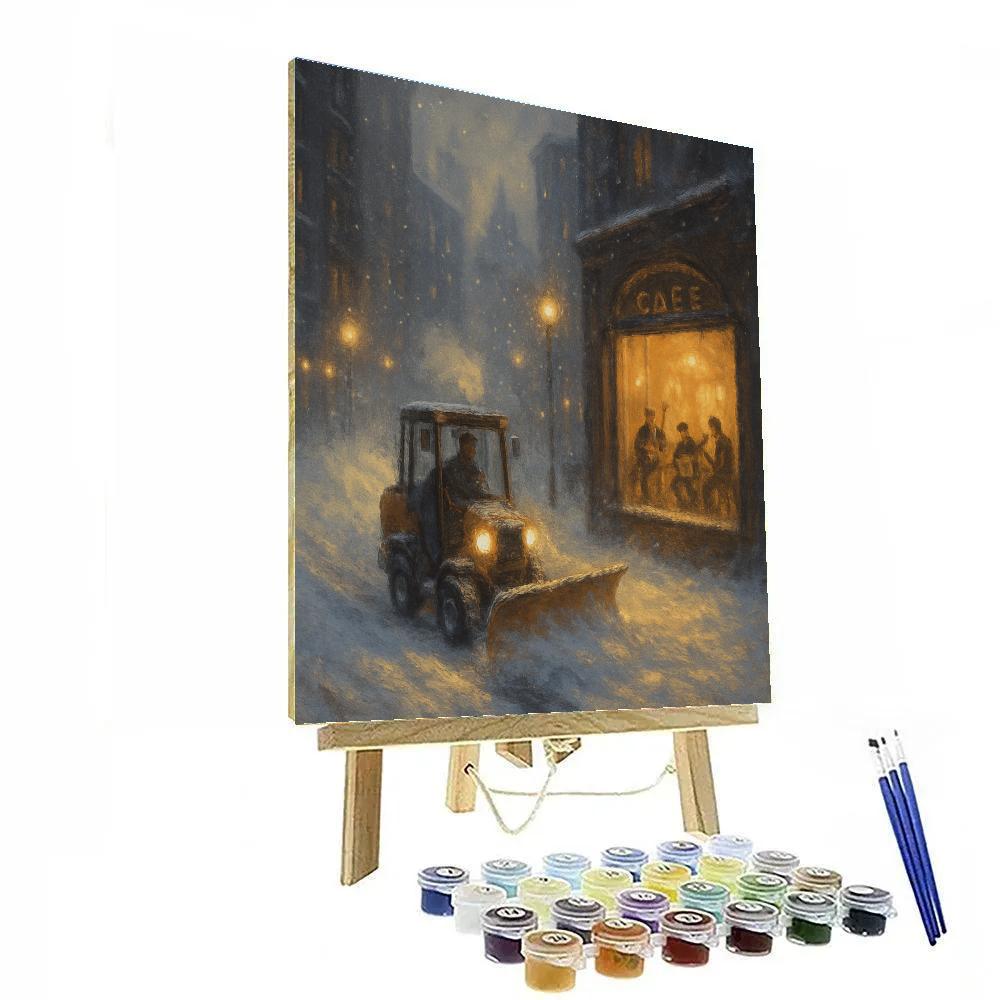 Snowplow Midnight Melody paint by color