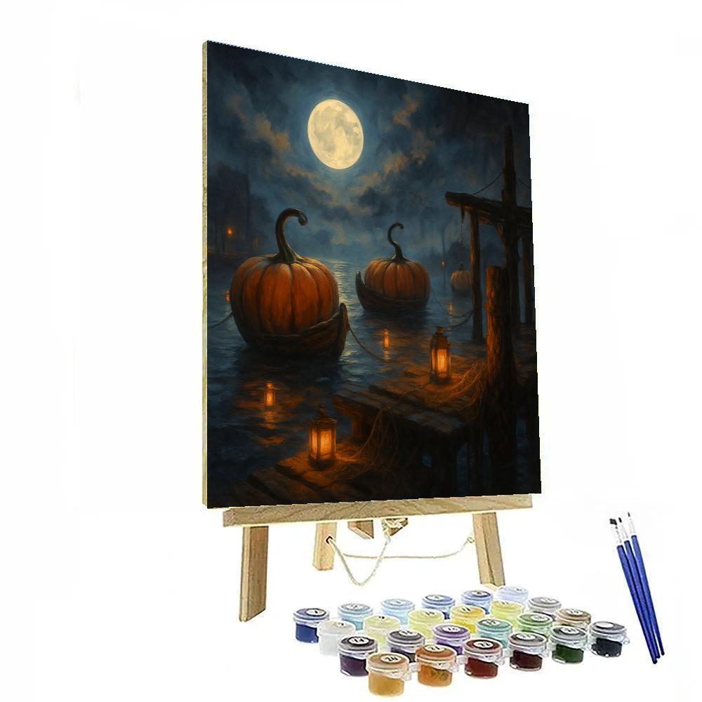 The Moons Pumpkin Harbor Painting by numbers kit